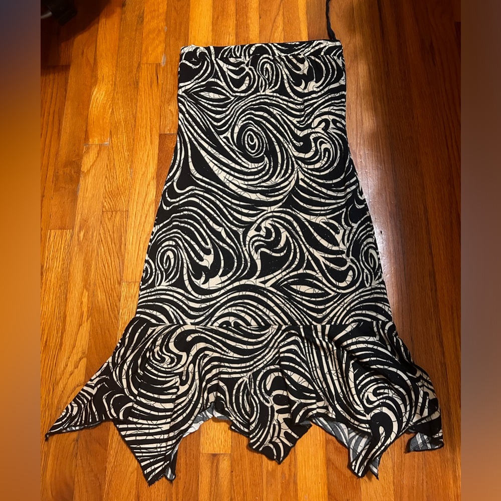 Vintage tube dress black and gold sparkles